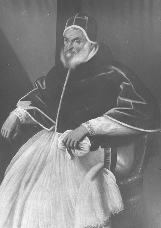 ritratto di papa Sisto V (dipinto) - ambito Italia centrale (fine/inizio secc. X